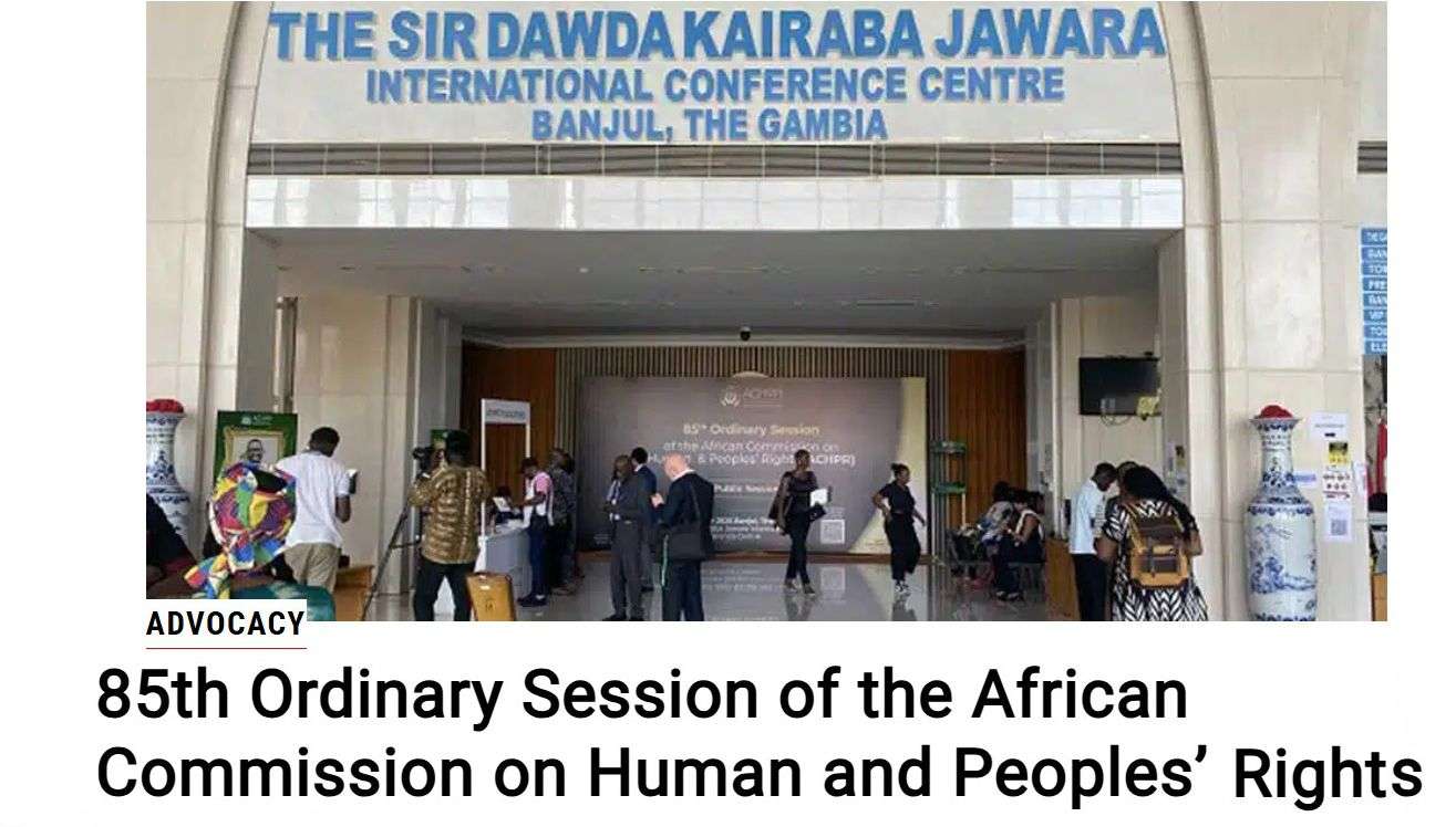 AFRICA - 85ª sessione ordinaria della Commissione Africana dei Diritti dell'Uomo e dei Popoli