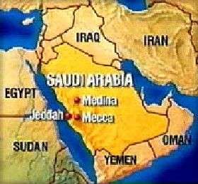 Arabia Saudita mappa