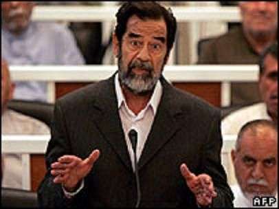 L'ex presidente iracheno Saddam Hussein