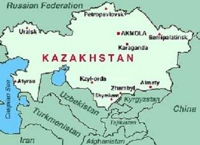 kazakistan mappa