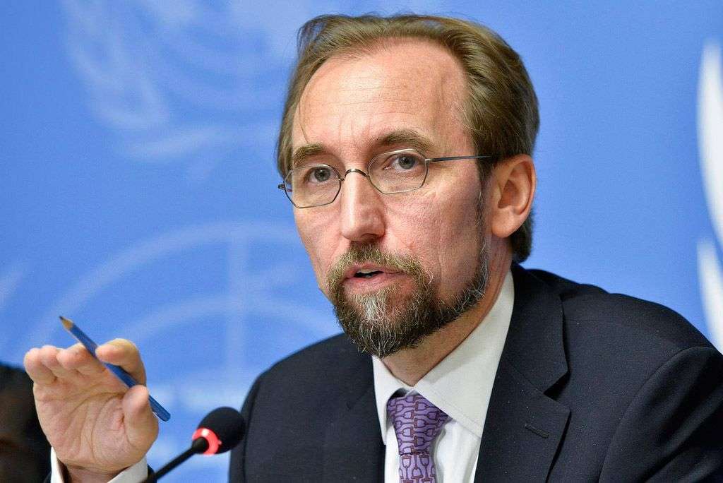 L'Alto Commissario per i Diritti Umani Zeid Ra'ad Al Hussein