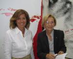 Ana Botella (sin) ed Emma Bonino all'inaugurazione di Madrid