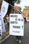 Sergio D'Elia, segretario di NtC, alla Marcia di Pasqua