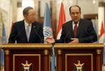 Ban e Maliki in conferenza stampa Ban e Maliki in conferenza stampa