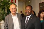 D'Elia con il ministro degli esteri del Benin Arifari D'Elia con il ministro degli esteri del Benin Arifari