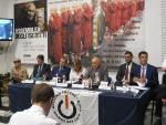 Un'immagine della conferenza stampa Un'immagine della conferenza stampa