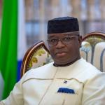 Il presidente della Sierra Leone, Julius Maada Bio