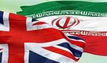 IRAN - Iran and UK (flags)