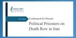 IRAN - Report on Political Prisoners (IHRM) IRAN - Report on Political Prisoners (IHRM)