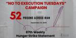 IRAN - 87-weekly-hunger-strike-statement