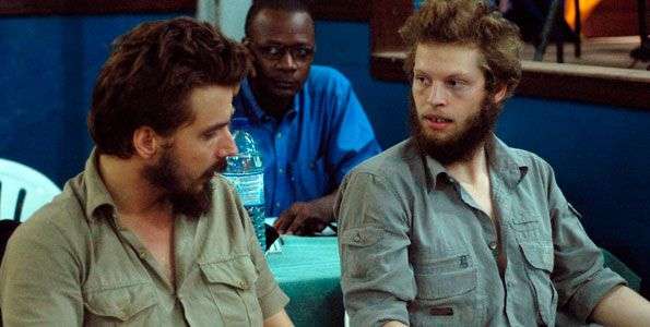 Tjostolv Moland (s) e Joshua French nel tribunale di Kisangani